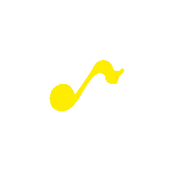 Yellow Note - music - PNG
