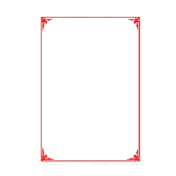 Red Border Black Background Pattern - Designer Recommended PNG