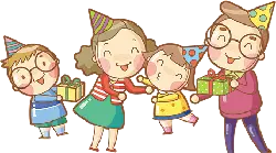 Cartoon Characters with Hats - gift - Free PNG