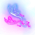Neon Butterfly - neon light - PNG