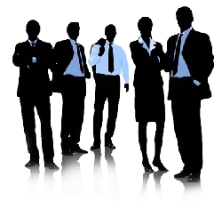 Businessmen Silhouettes - formal - Transparent Layer PNG