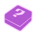 Purple Question Block - game prop - High Resolution PNG