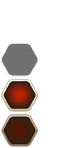 Red Hexagon Button - hexagon interface element - High Resolution PNG