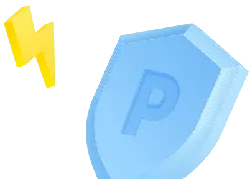 Lightning Shield - Transparent Background PNG