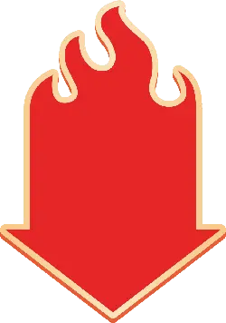 Flame Arrow - red - Free PNG
