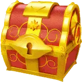 Treasure Chest - red - lock - No Background PNG