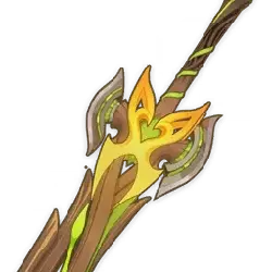 Golden War Spear - battle - No Background PNG
