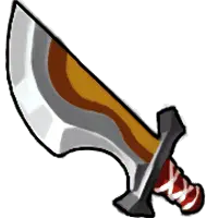 Curved Blade - red - Transparent Layer PNG