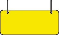 Yellow Signboard - hanging - No Watermark PNG