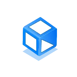 Blue Cube - PNG