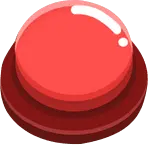 Red Button - shiny - No Background PNG