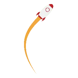 Rocket - ascent - Transparent Background PNG