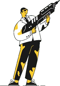 Man with Gun - PNG Images