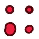 Red Light Dots - circular - High Resolution PNG