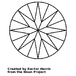 Star Pattern - lines - design - Transparent Background PNG