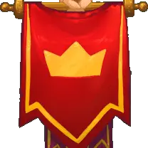 Crown Flag - red - High Resolution PNG