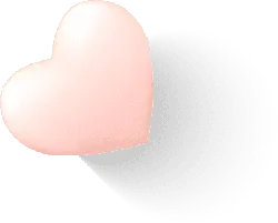 Pink Heart - simple - PNG