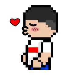 Pixel Love Character - cartoon - No Background PNG