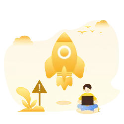 Person with Rocket - future - PNG Images