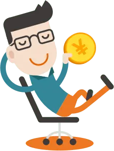 Cartoon Character Sitting on Chair - leisure - High Resolution PNG