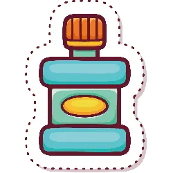Blue Medicine Bottle - care - Free PNG