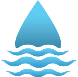 Water Drop - graphic design - blue - PNG Images