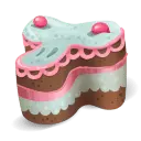 Cake Decoration - pink - High Resolution PNG