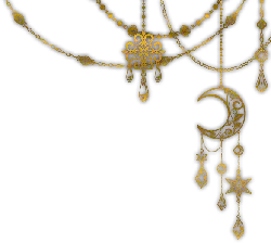 Gold Necklace - moon - PNG Images