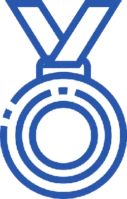 Blue Medal - circle - Lossless PNG