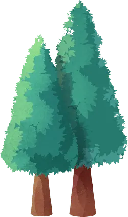 Pine Tree - green - PNG