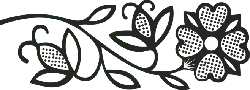 Abstract Floral Pattern - line art - Lossless PNG