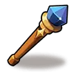 Blue Gem Staff - blue - No Background PNG