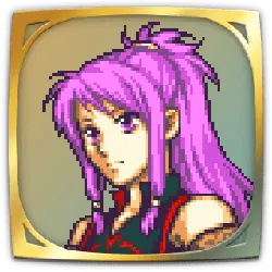 Purple-Haired Character - anime style - No Background PNG