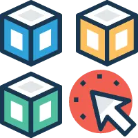 Colorful Cubes - icon - No Background PNG