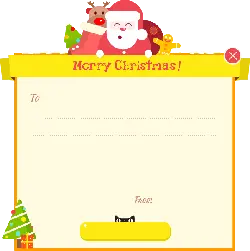 Christmas Card - No Background PNG