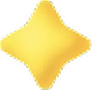 Gold Star - game coin - Transparent Layer PNG