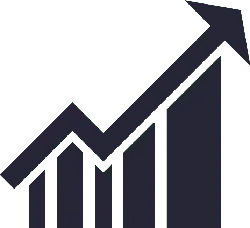 Ascending Arrow Bar Chart - Free Download PNG