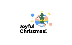 Joyful Christmas - happiness - PNG