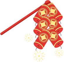 Firecrackers - No Background PNG - holiday