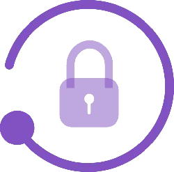 Purple Lock Icon - protection - encryption - PNG Images