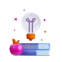 Light Bulb and Books - knowledge - High Resolution PNG