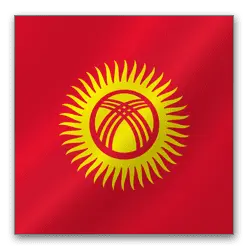 Flag of Kyrgyzstan - flag - No Background PNG