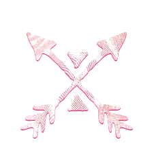 Crossed Arrows - design - High Resolution PNG