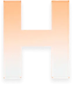 Letter H - orange - Free Download PNG