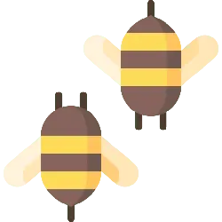 Bee - brown - Free Download PNG