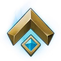Golden Arrow Gem Badge - logo - PNG