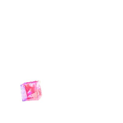 Pink Glass Cube - pink - Transparent Layer PNG