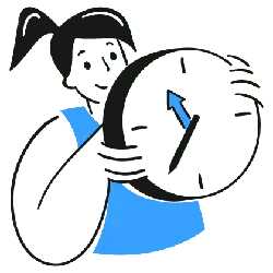 Girl Looking at Clock - learn - No Watermark PNG