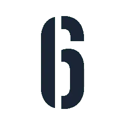 Number 6 - graphic design - PNG