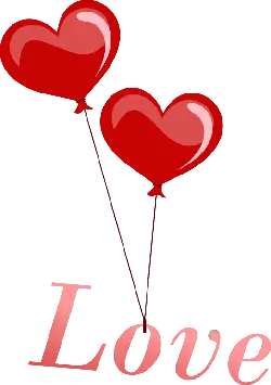 Heart Balloons - High Download Count PNG